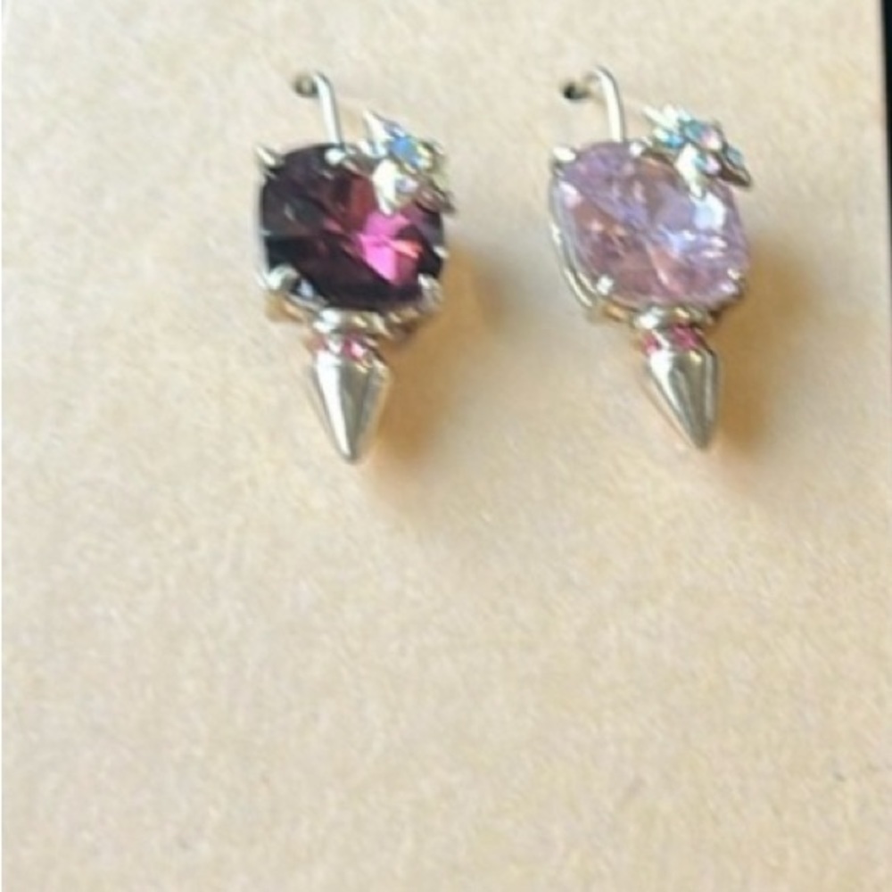 Betsy Johnson mismatched earrings